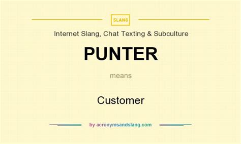 what does punter mean in slang|Punters Meaning .
